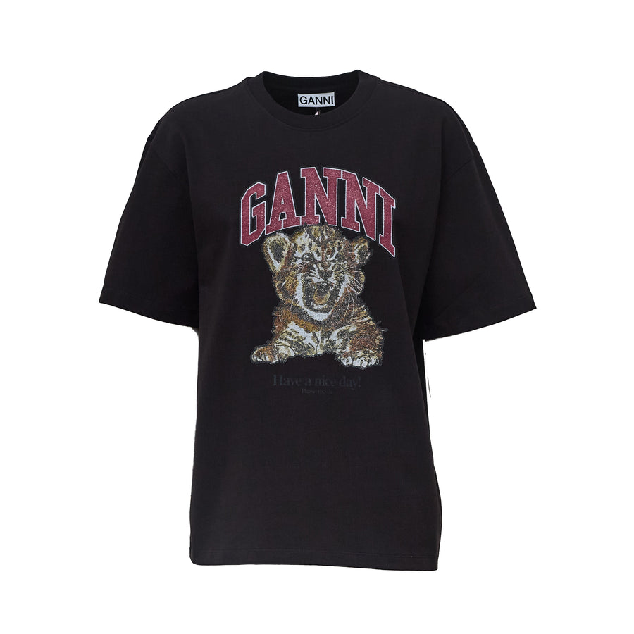 Heavy Cotton Jersey Tiger Caviar
