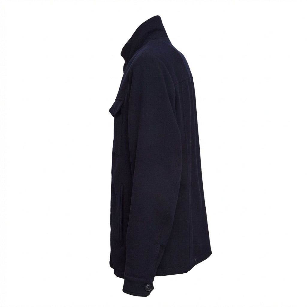 Field Jacket Corta Travel in Lana e Cotone Stretch