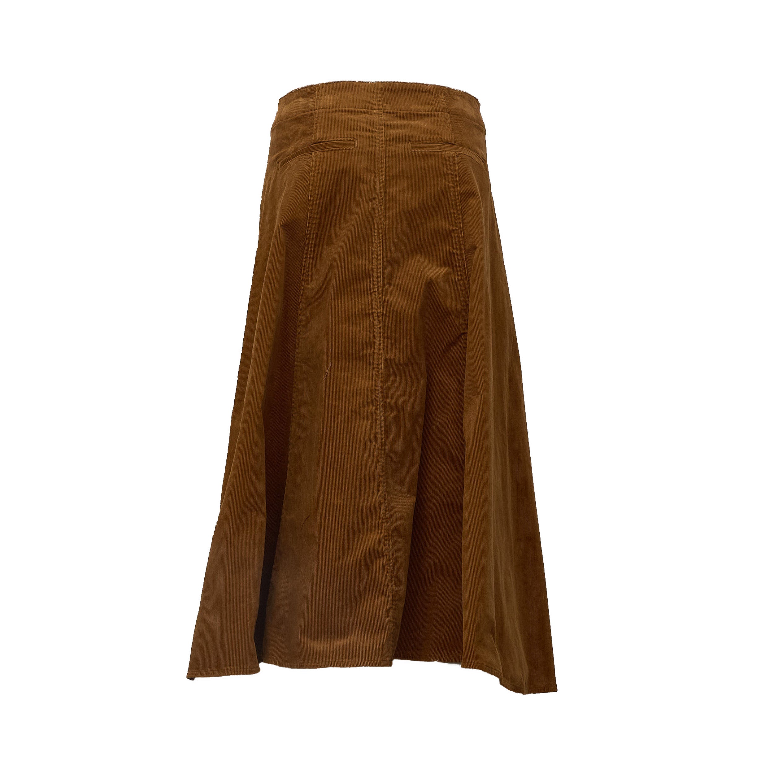Woven A Line Skirt Stretch Cord