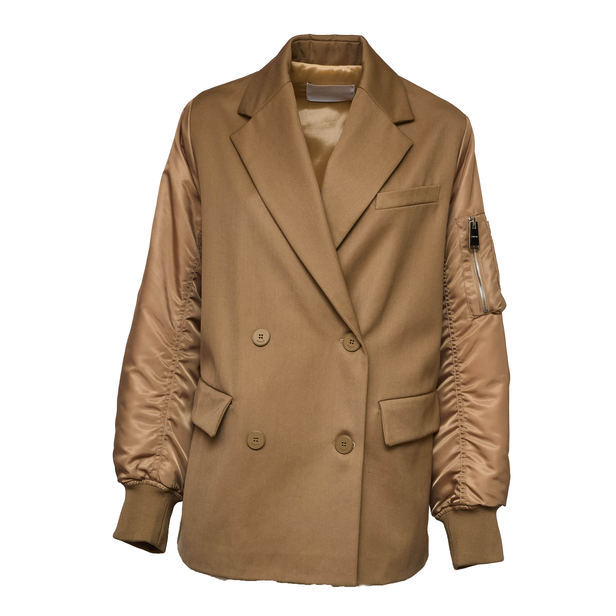Peacoat Over In Lana, Nylon, Gabardine