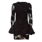 Rositana 3D Flower LS Mini Dress