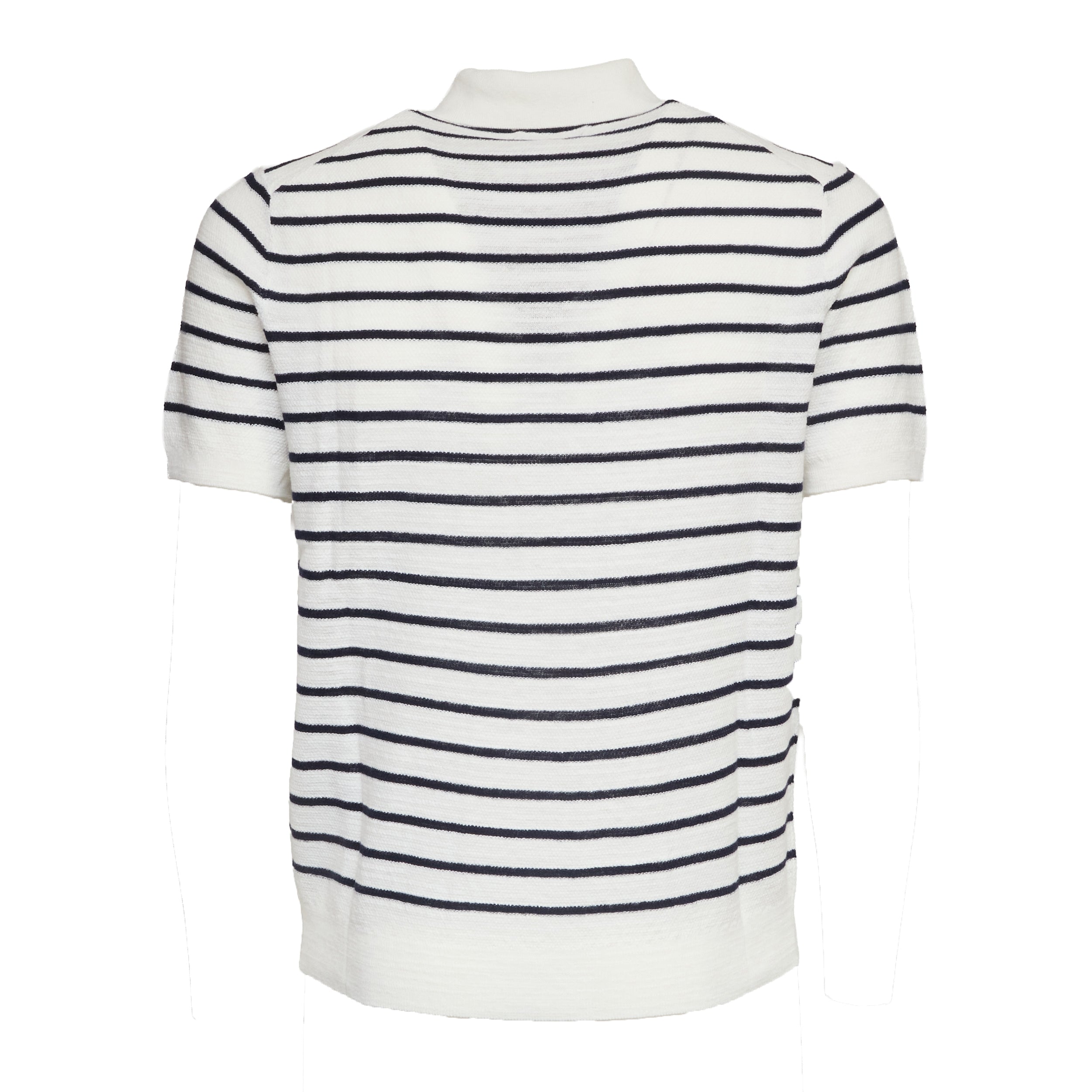 Maglia Polo A Righe Manica Corta