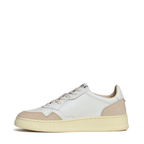 Sneakers Medalist Low In Pelle Bianca E Suede Beige