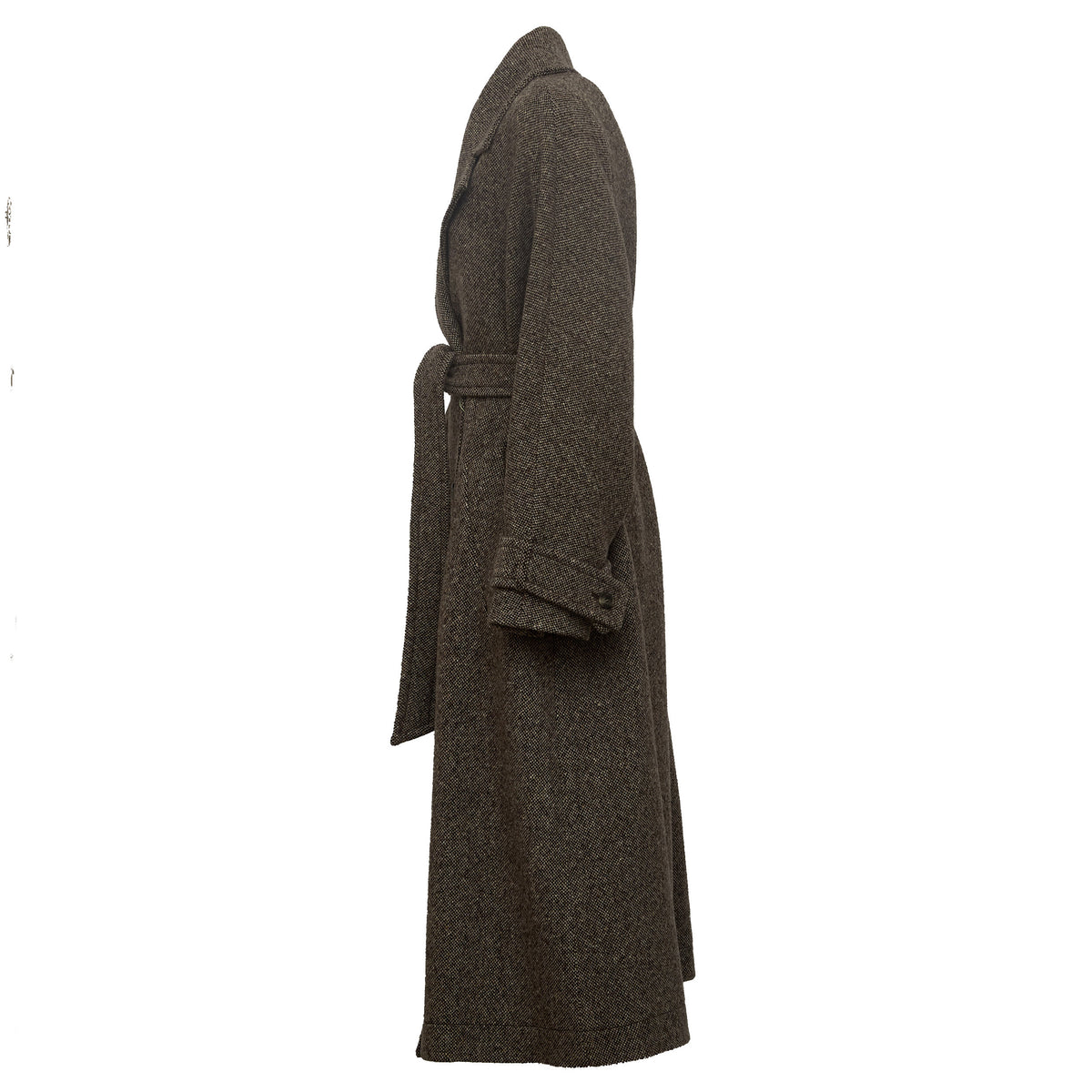 Cappotto Tema In Tweed Lana, Nylon