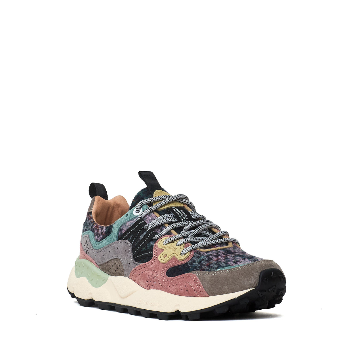 Sneakers Yamano 3 Woman Suede, Fabric Checked