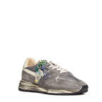 Sneakers Reelwind Super Vintage In Suede, Nylon Bianco, Nero