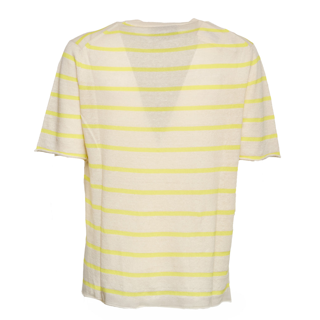 T-Shirt In Misto Lino