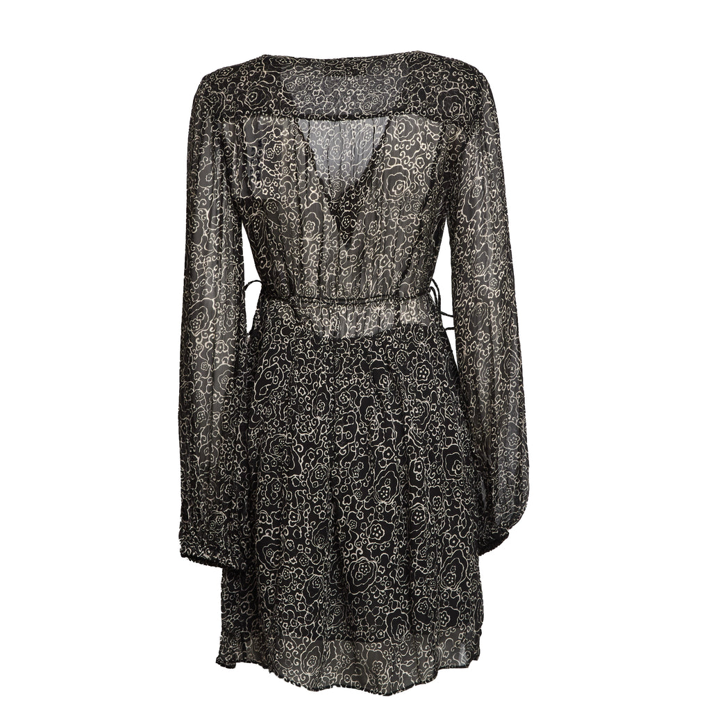 Loriena Crinkled Chiffon Dress
