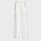 Pantaloni Tecla Wide Leg In Lino Lyocell