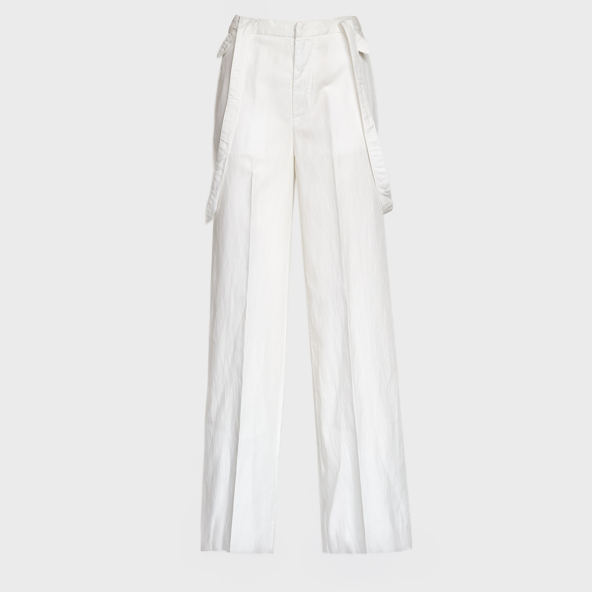 Pantaloni Tecla Wide Leg In Lino Lyocell