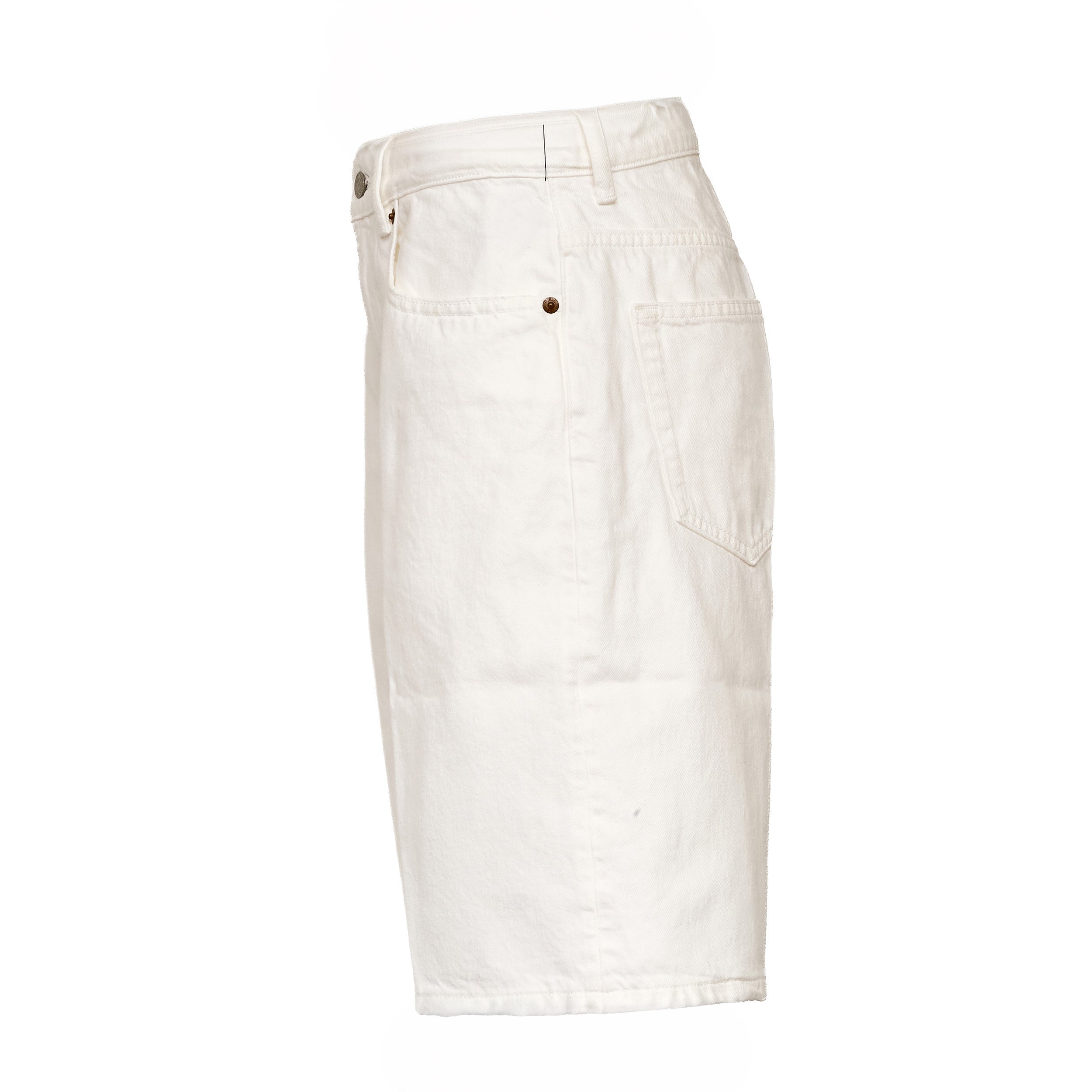 Bermuda In Denim Rigido