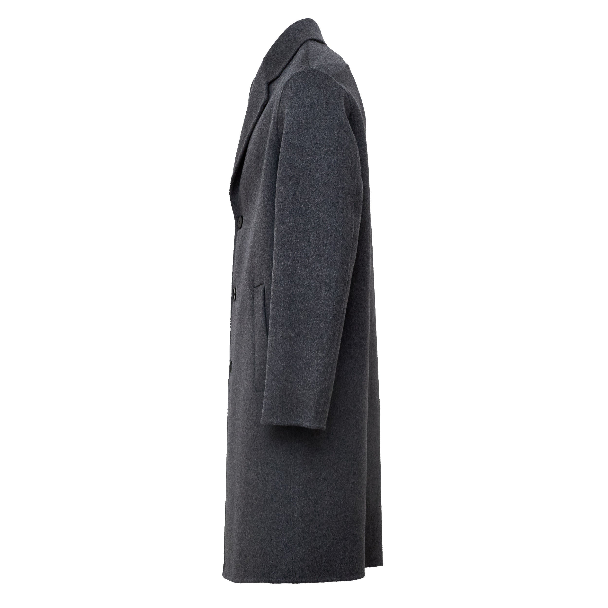 Cappotto Monopetto In Lana, Cashmere