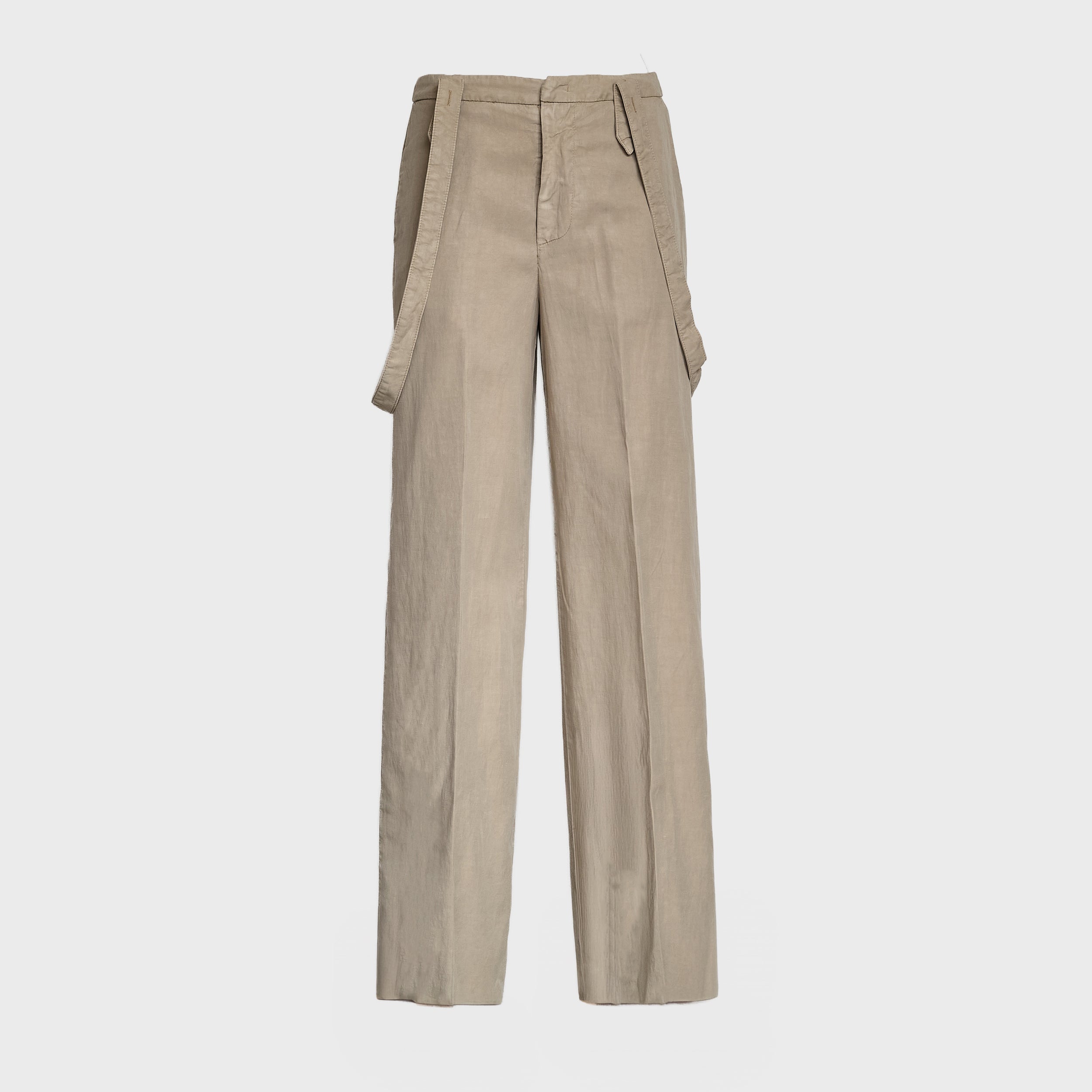 Pantaloni Tecla Wide Leg In Lino Lyocell