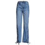 Totama Twisted Lacing Jeans