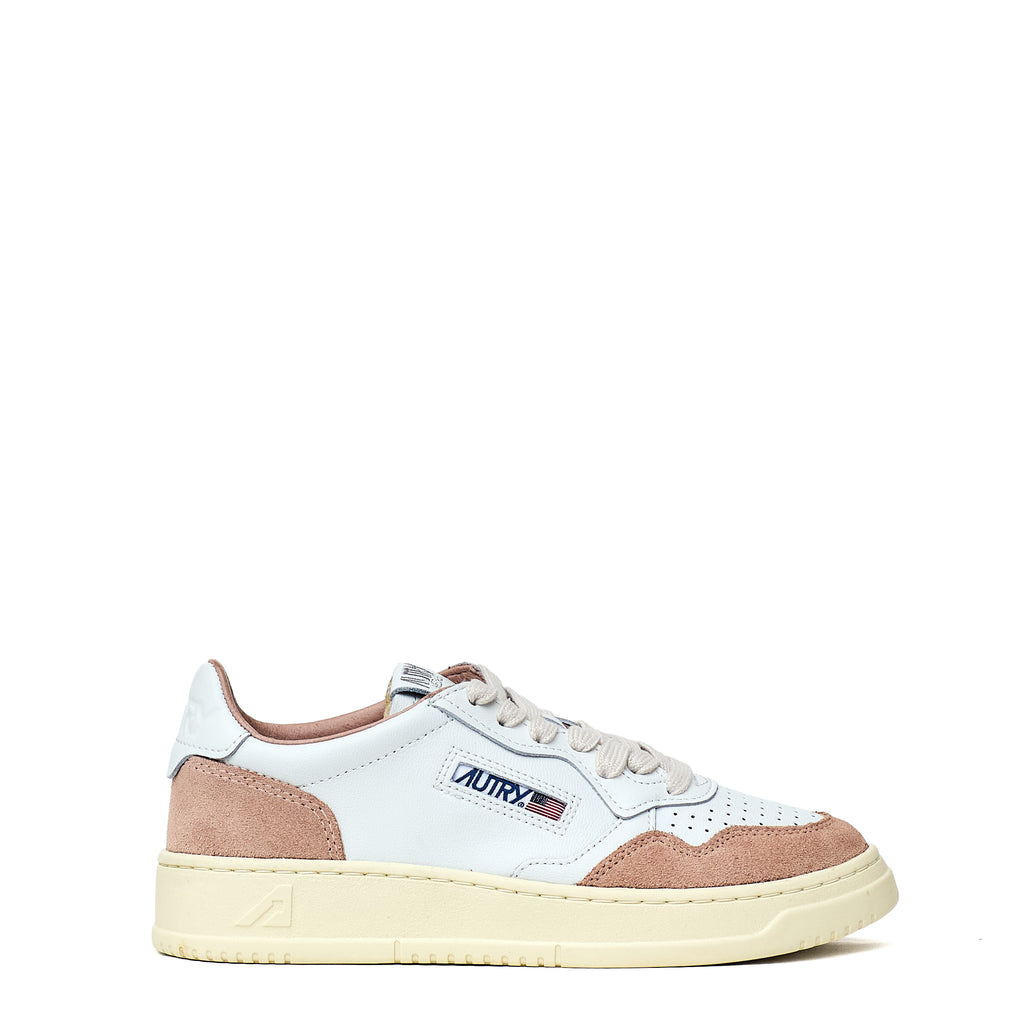 Sneakers Medalist Low In Pelle Soft, Suede Bianco, Phard