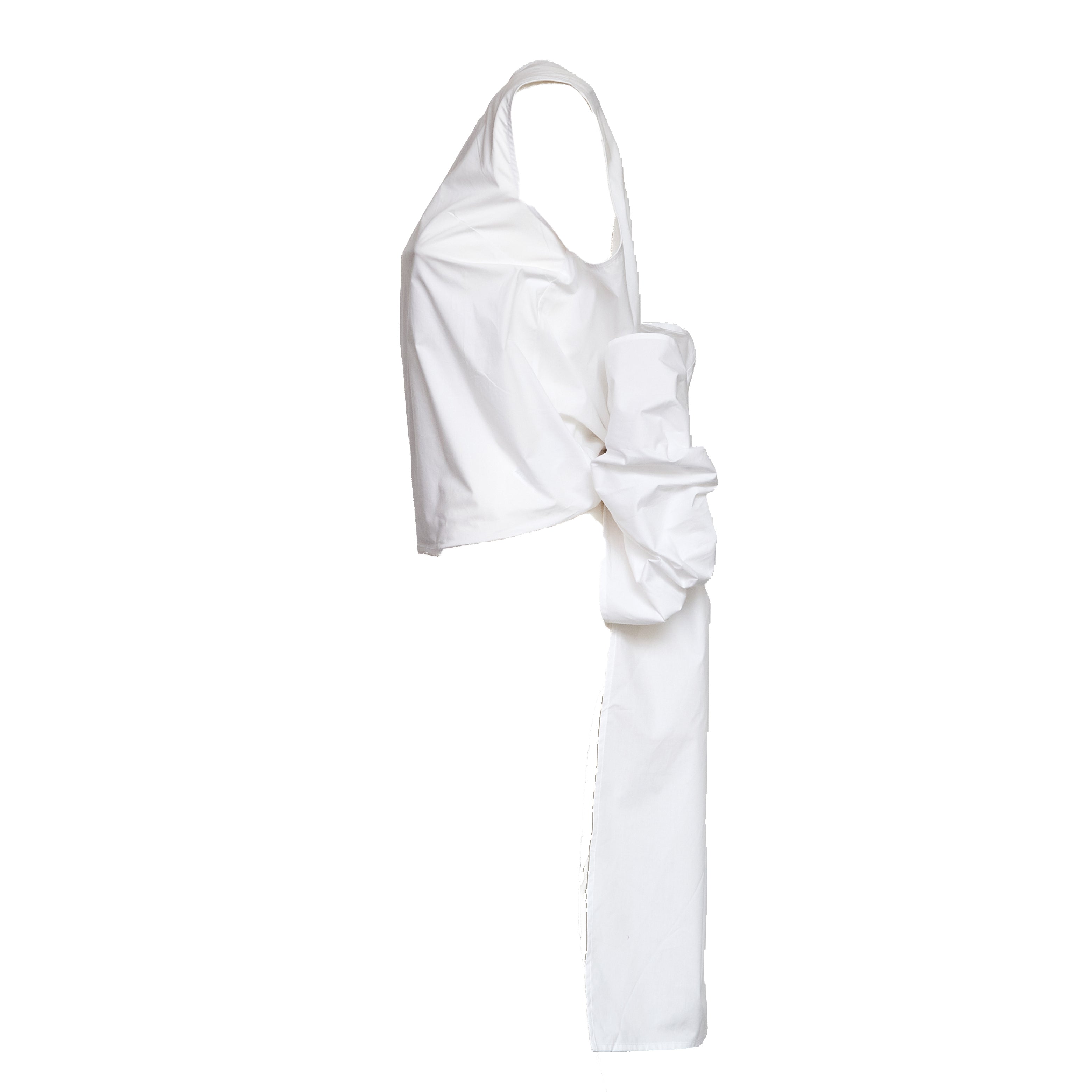 Top Jelani Senza Maniche Con Fiocco