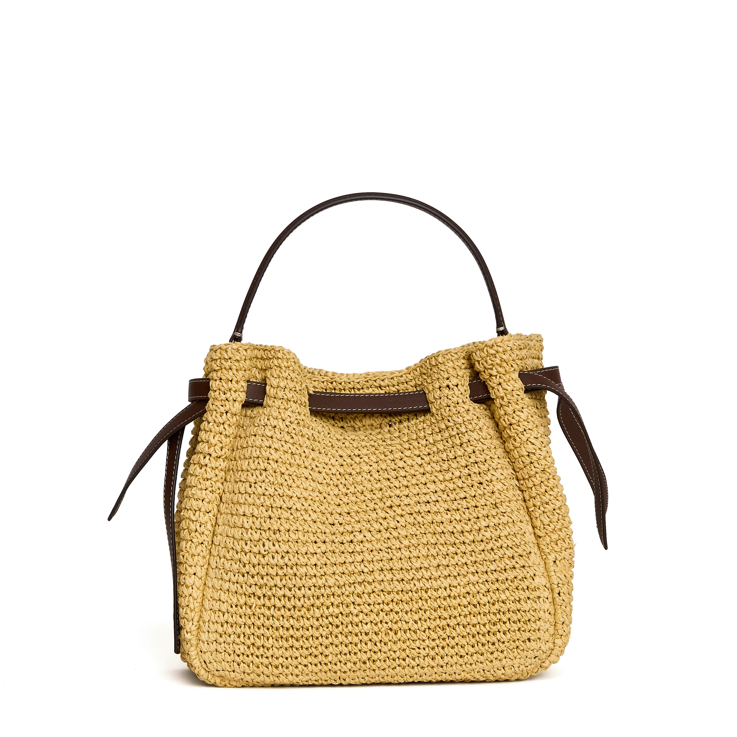 Romy Straw Bucket Bag