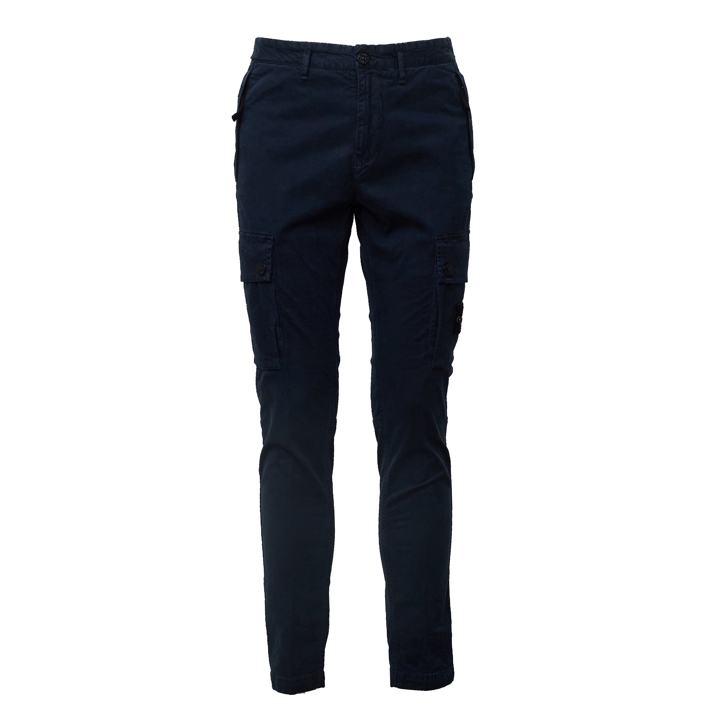 Pantaloni Cargo Stretch Organic Broken Twill Cotton Old Effect