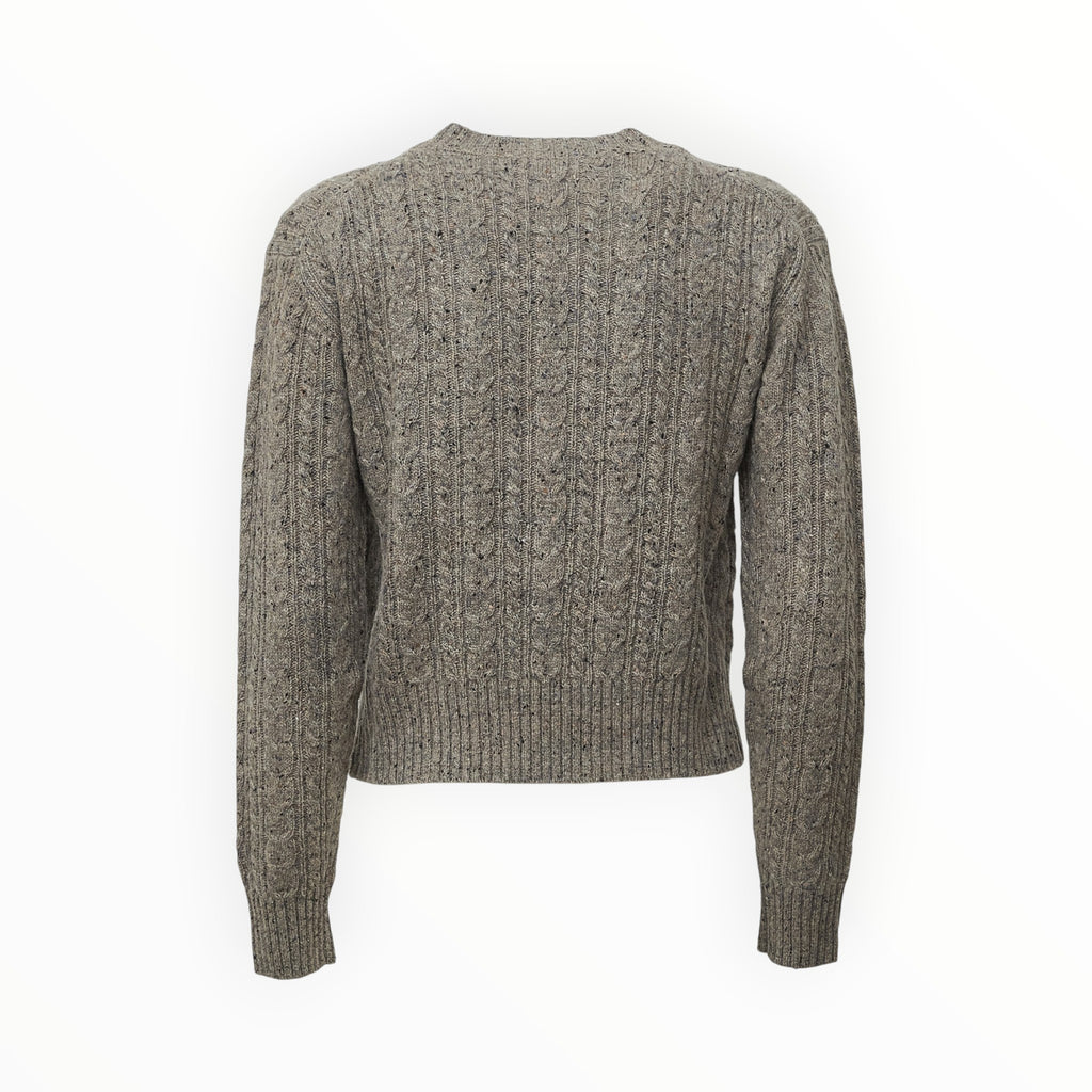 Lalia Donegal Round Neck Cable Sweater