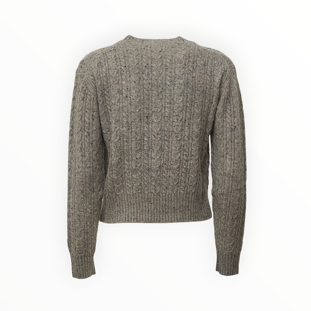 Lalia Donegal Round Neck Cable Sweater