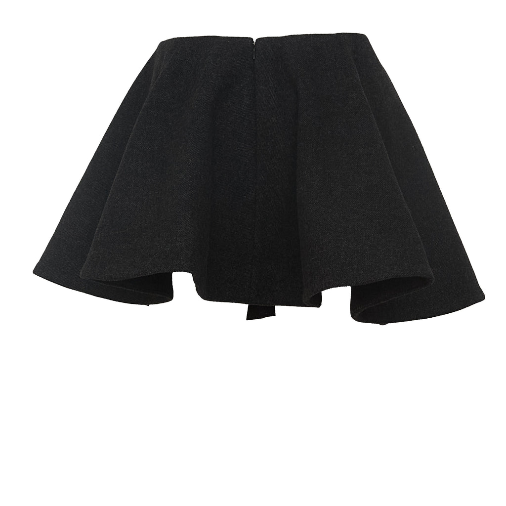 Peacoat Wool Skirt