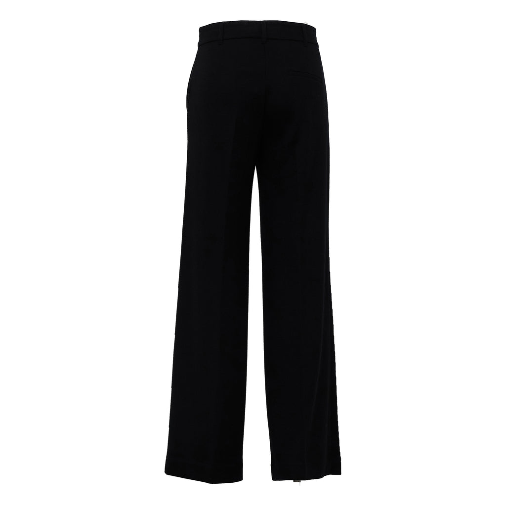 Pantaloni Euforia In Jersey Micropiquet Di Lana, Cotone