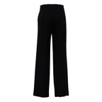 Pantaloni Euforia In Jersey Micropiquet Di Lana, Cotone