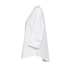 Camicia In Popeline Di Cotone Stretch