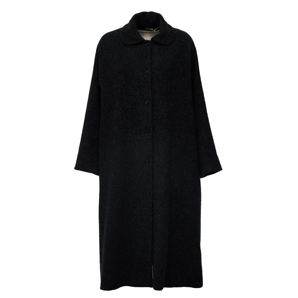 Cappotto Svasato Collo Tondo