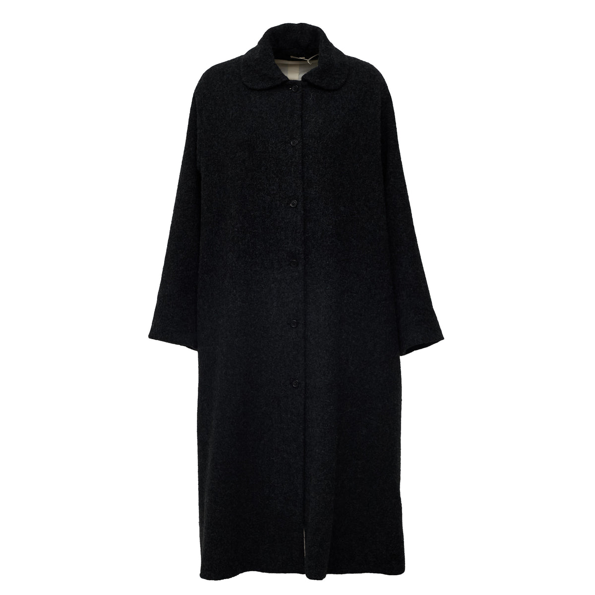 Cappotto Svasato Collo Tondo