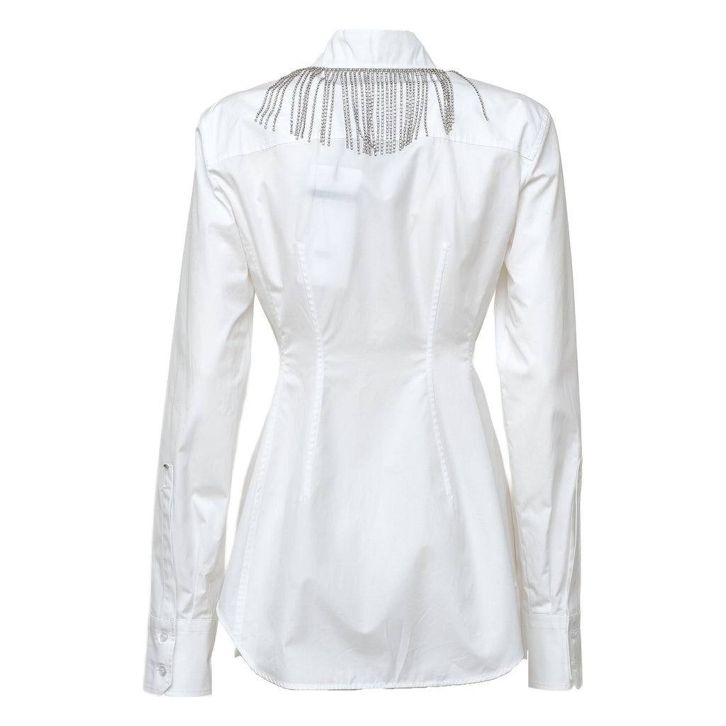 Camicia Pesi In Popeline Di Puro Cotone