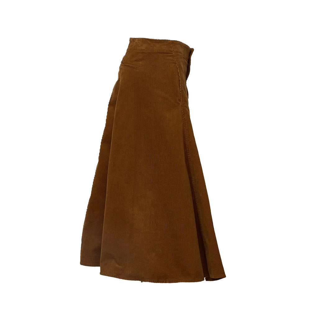 Woven A Line Skirt Stretch Cord