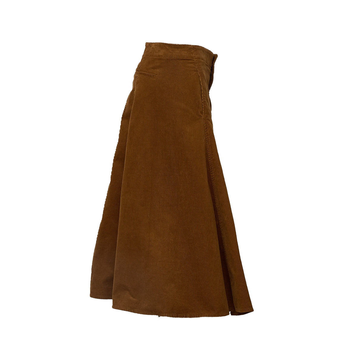 Woven A Line Skirt Stretch Cord