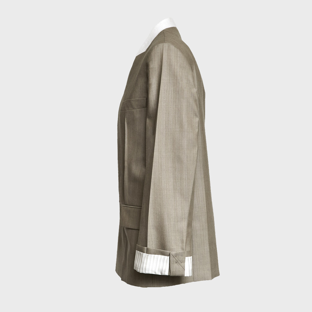 Collarless Jacket
