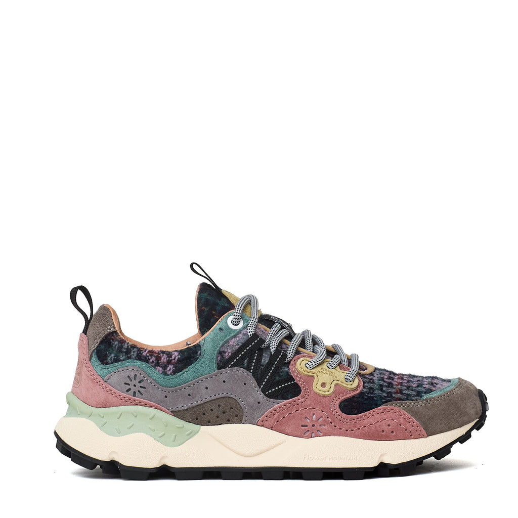 Sneakers Yamano 3 Woman Suede, Fabric Checked