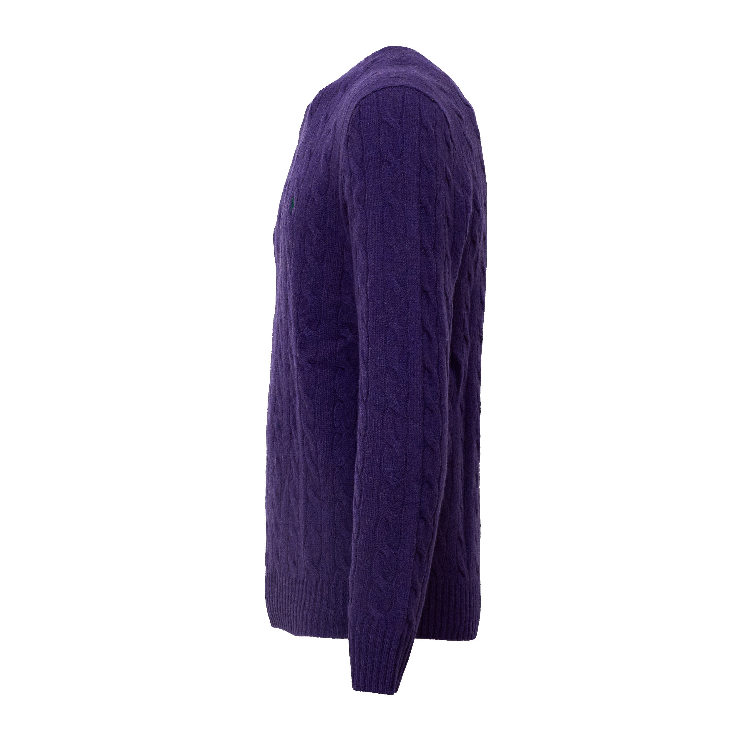 Cable-Knit Crewneck Pullover In Wool, Cashmere