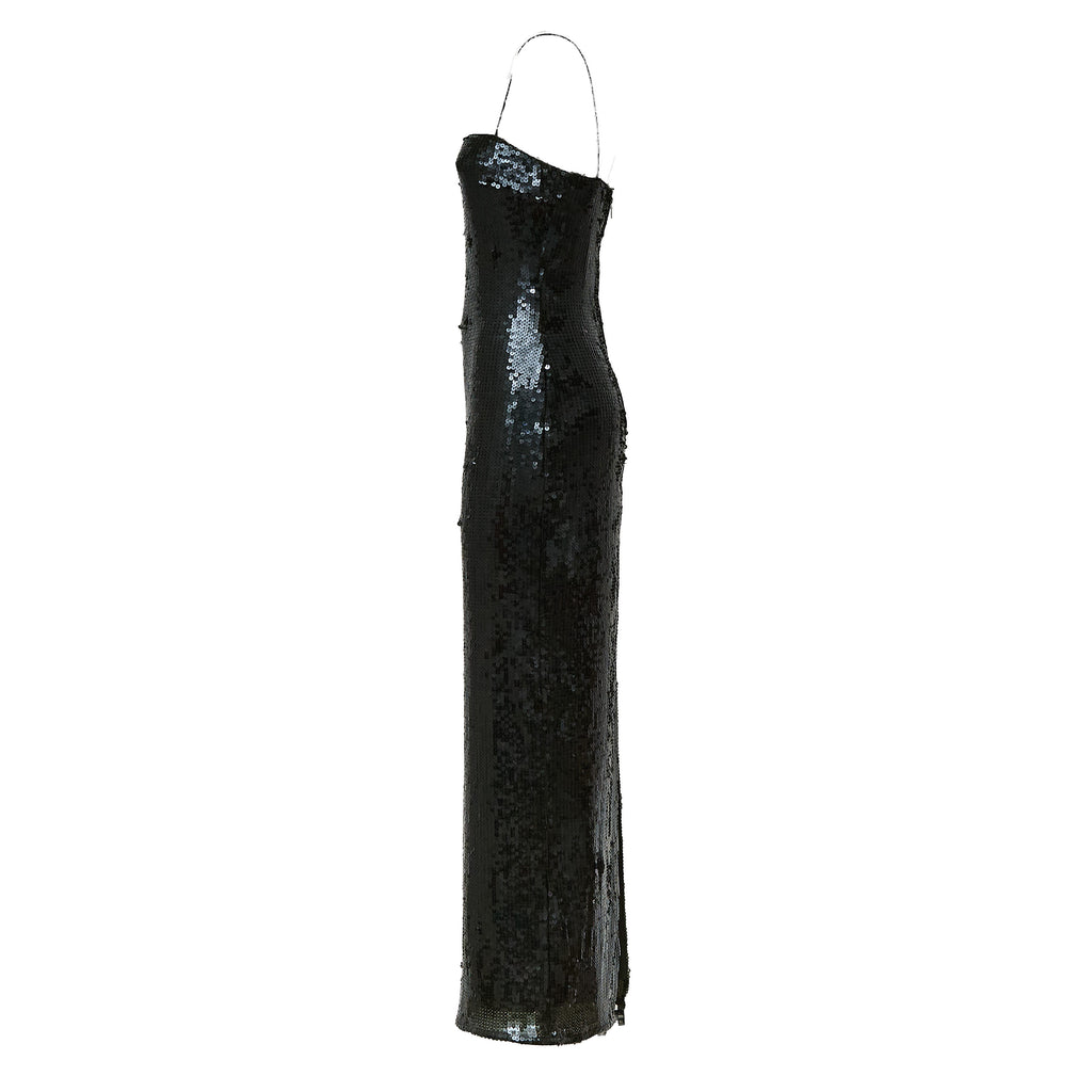 Yuliana Sequins Maxi Slip Dress