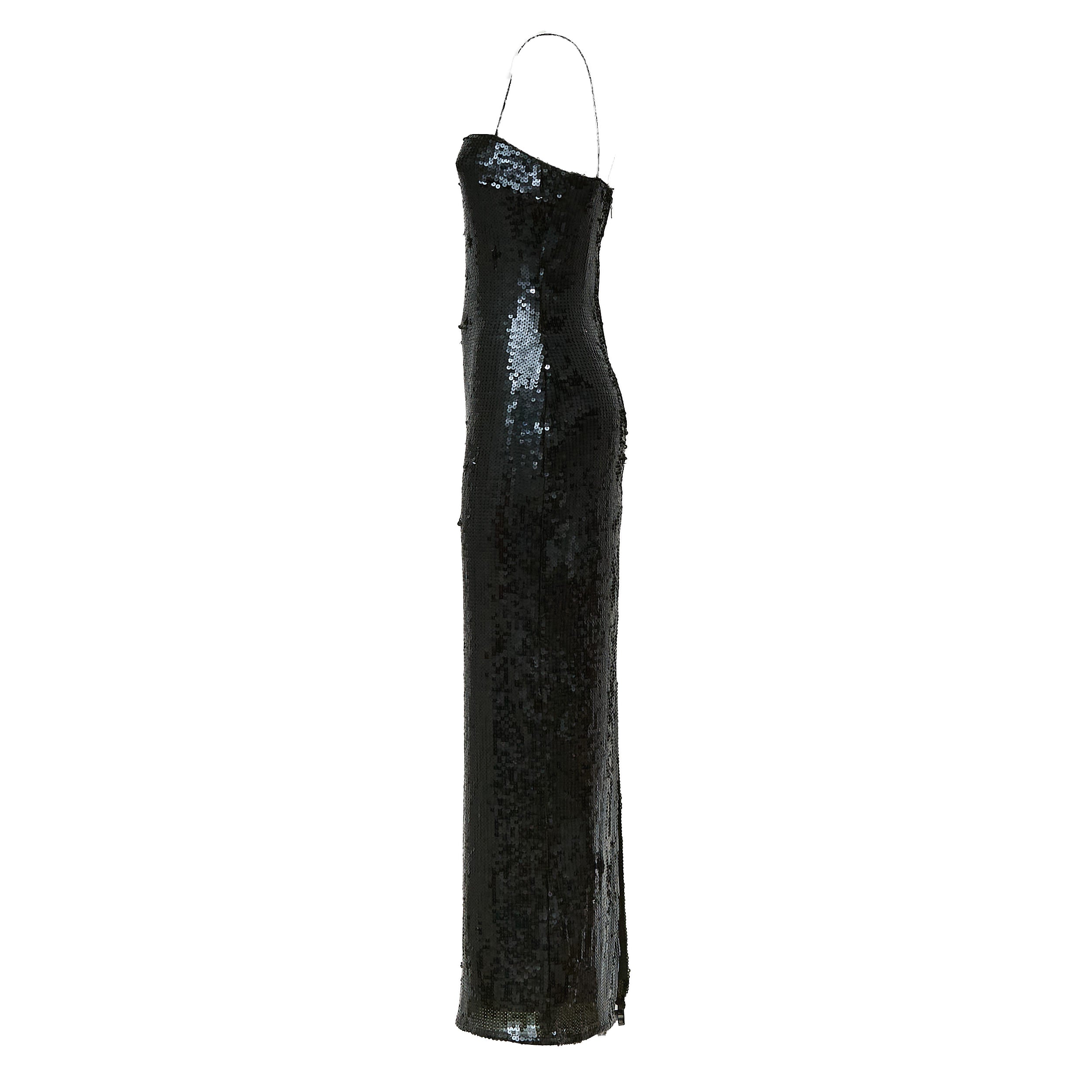 Yuliana Sequins Maxi Slip Dress