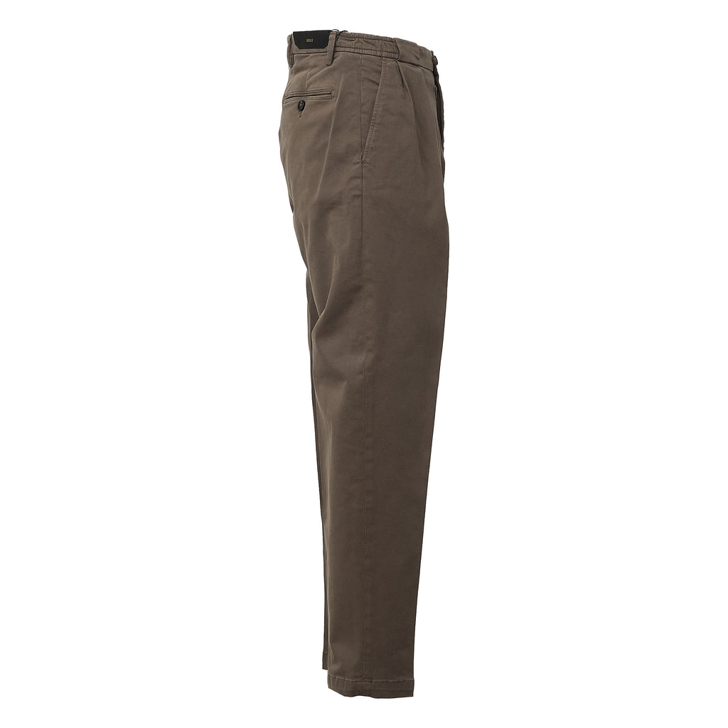Pantaloni Portobello In Gabardina Di Cotone Lavato