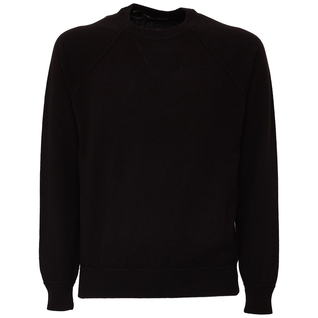 Maglia Girocollo In Lana, Cashmere