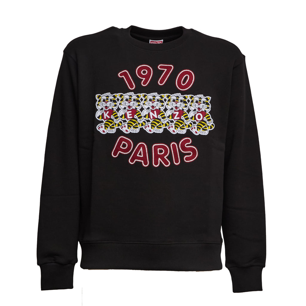 Kenzo Wild Tiger Embroidered Classic Sweatshirt