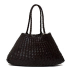 Santa Croce Big Tapered Leather Straps Shoulder Lenght Straps