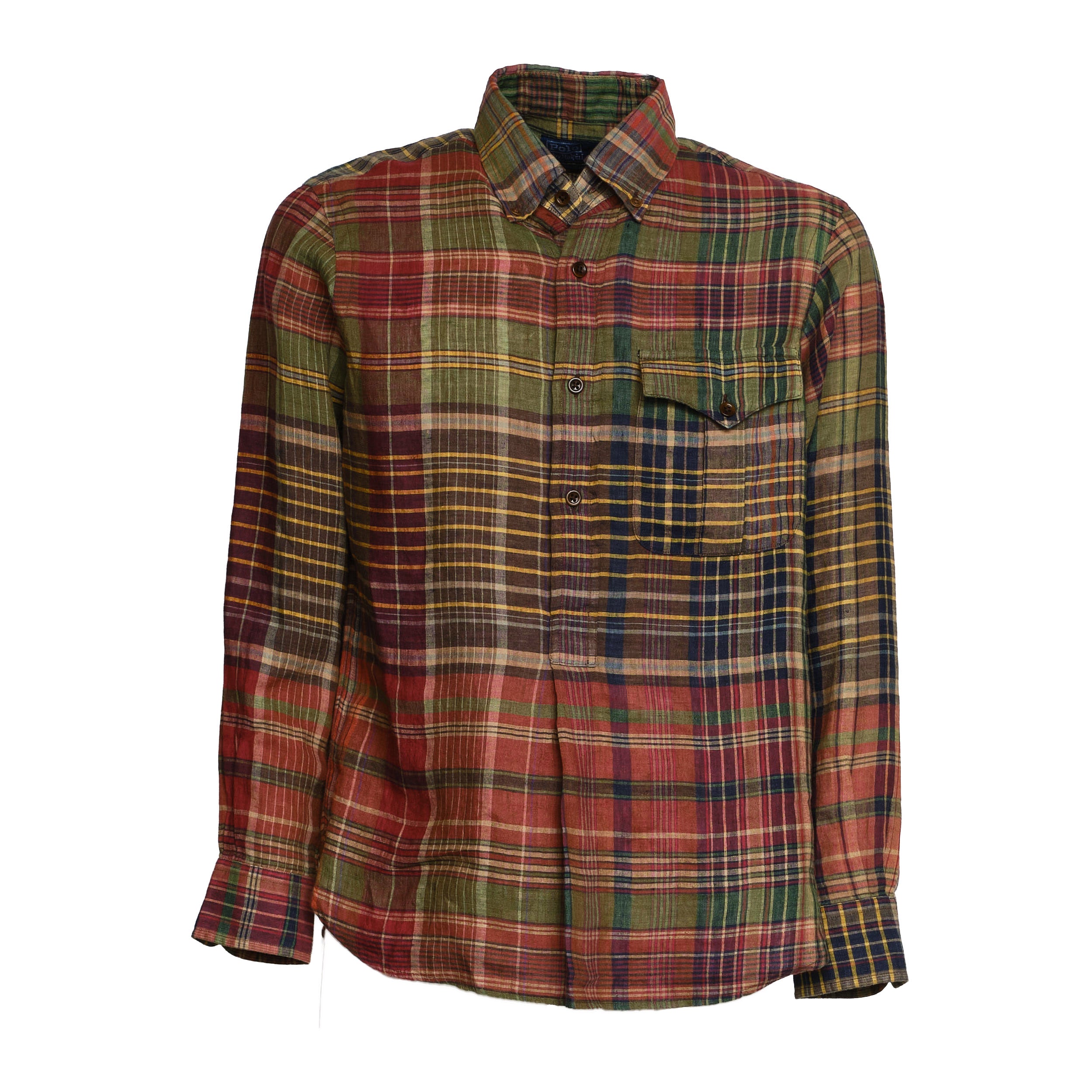 Camicia Galles In Lino Fiammato