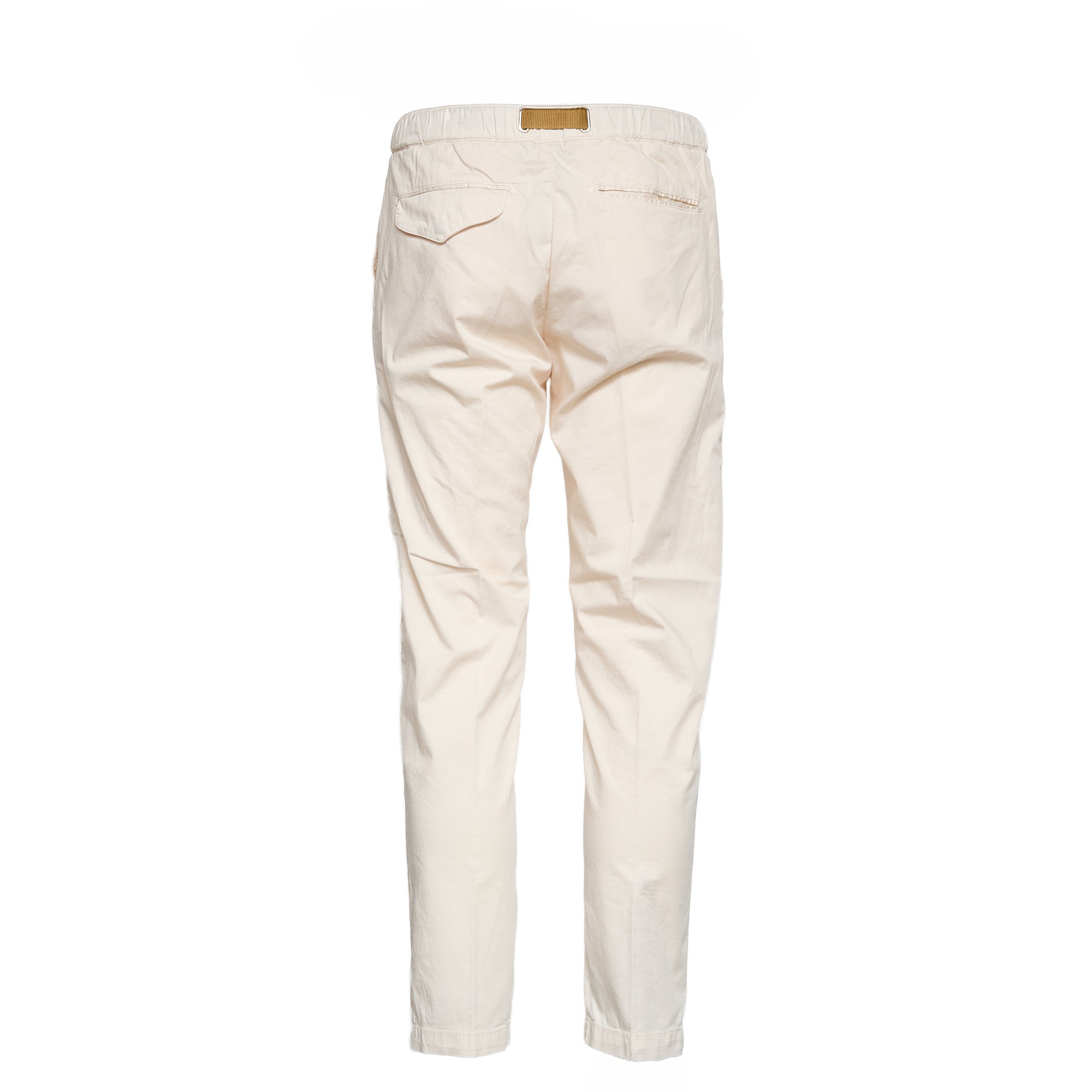 Pantaloni Lunghi In Cotone Satin Con Coulisse