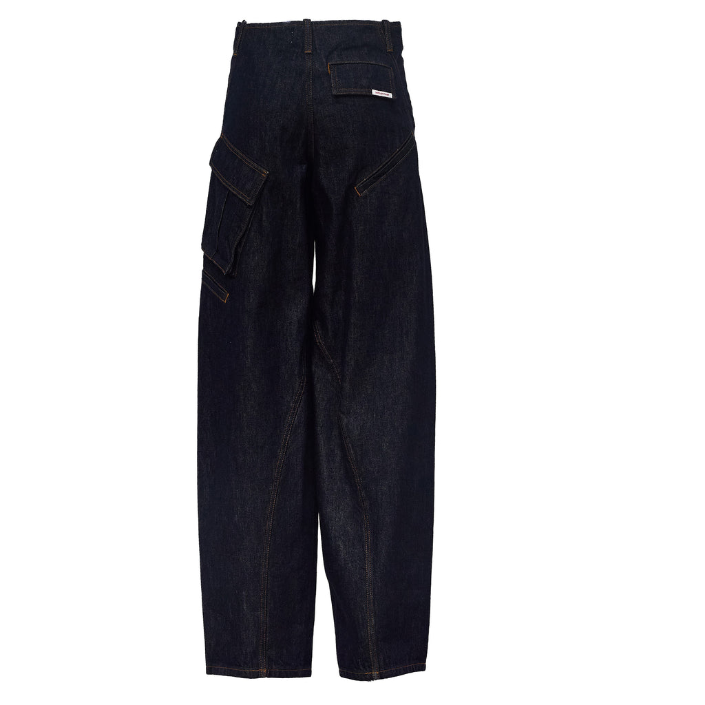 Indigo Denim Cargo Jeans
