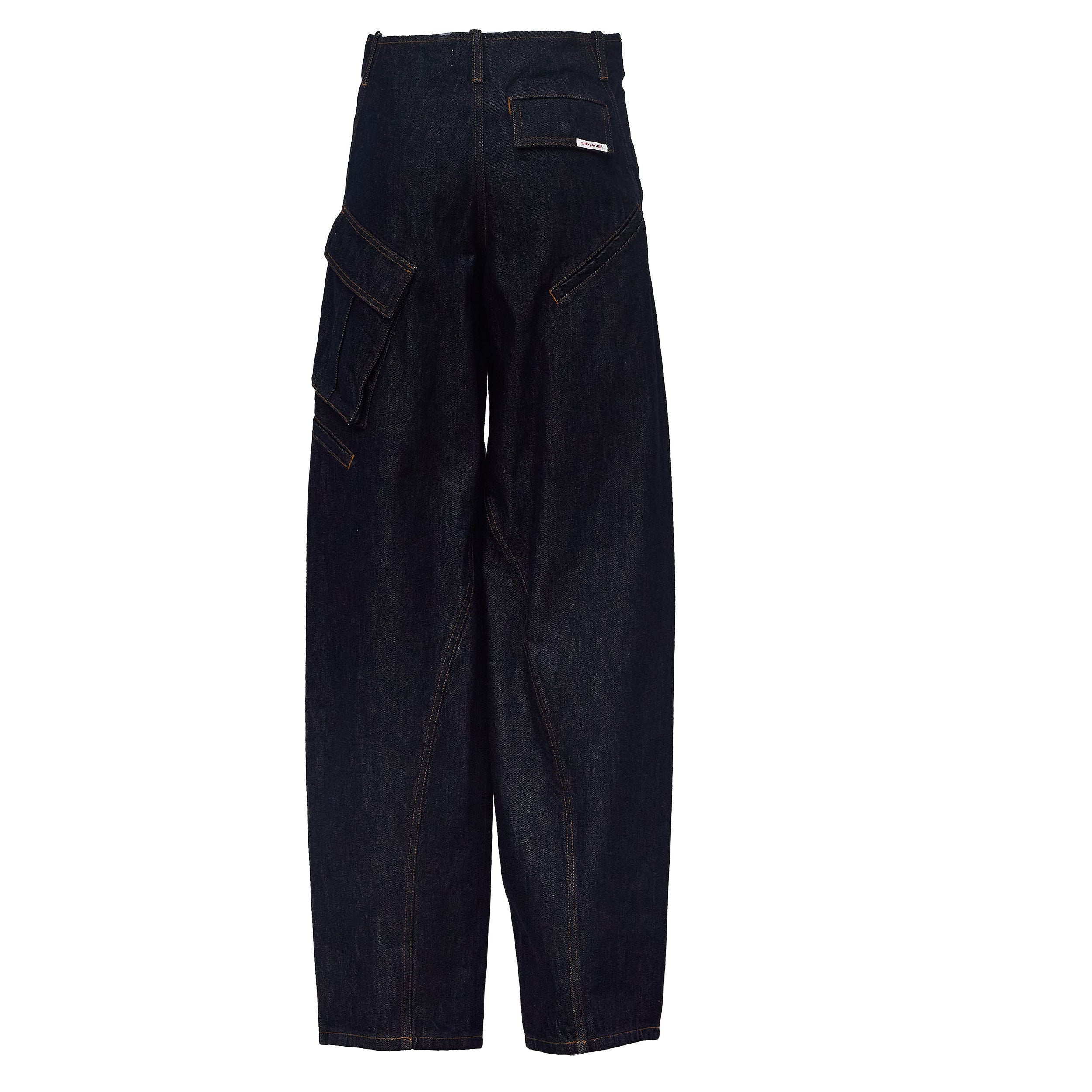 Indigo Denim Cargo Jeans