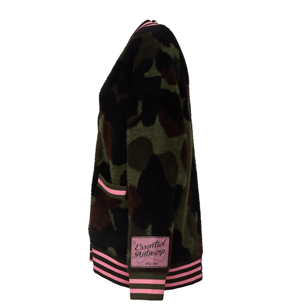 Kamoo Camouflage Knit Cardigan