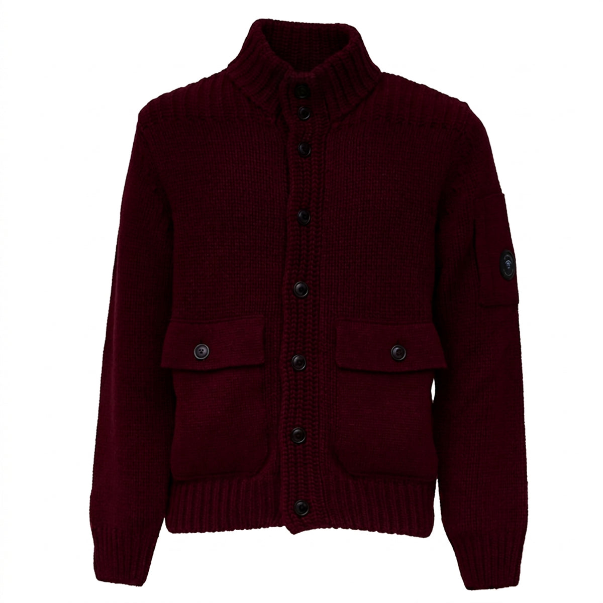 Lambswool Grs Button Lens Sweater