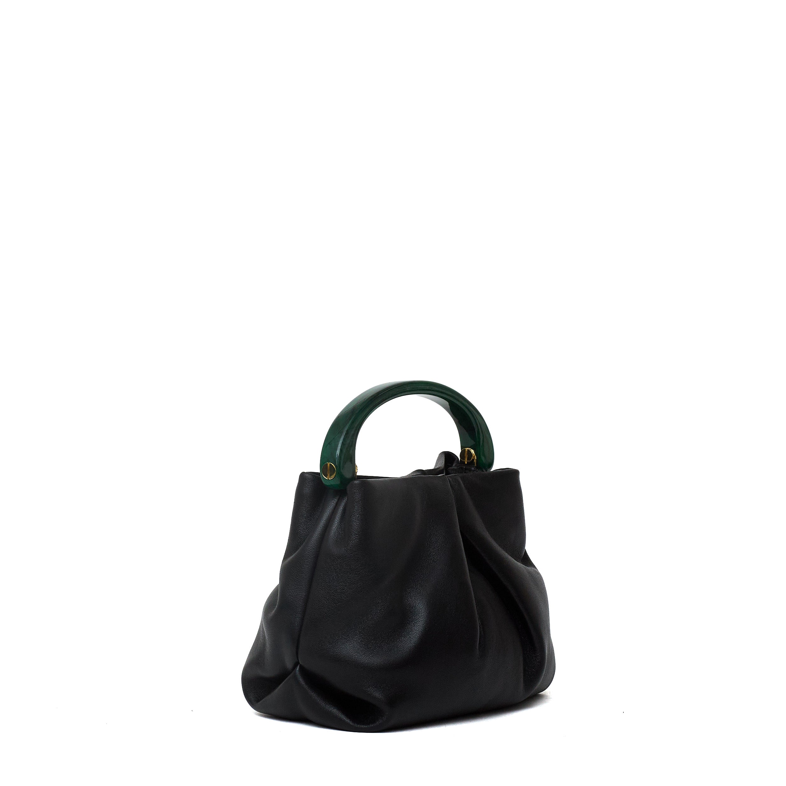 Crisp709 Bag Chrome Lamb Leather With Natural Glove Hand