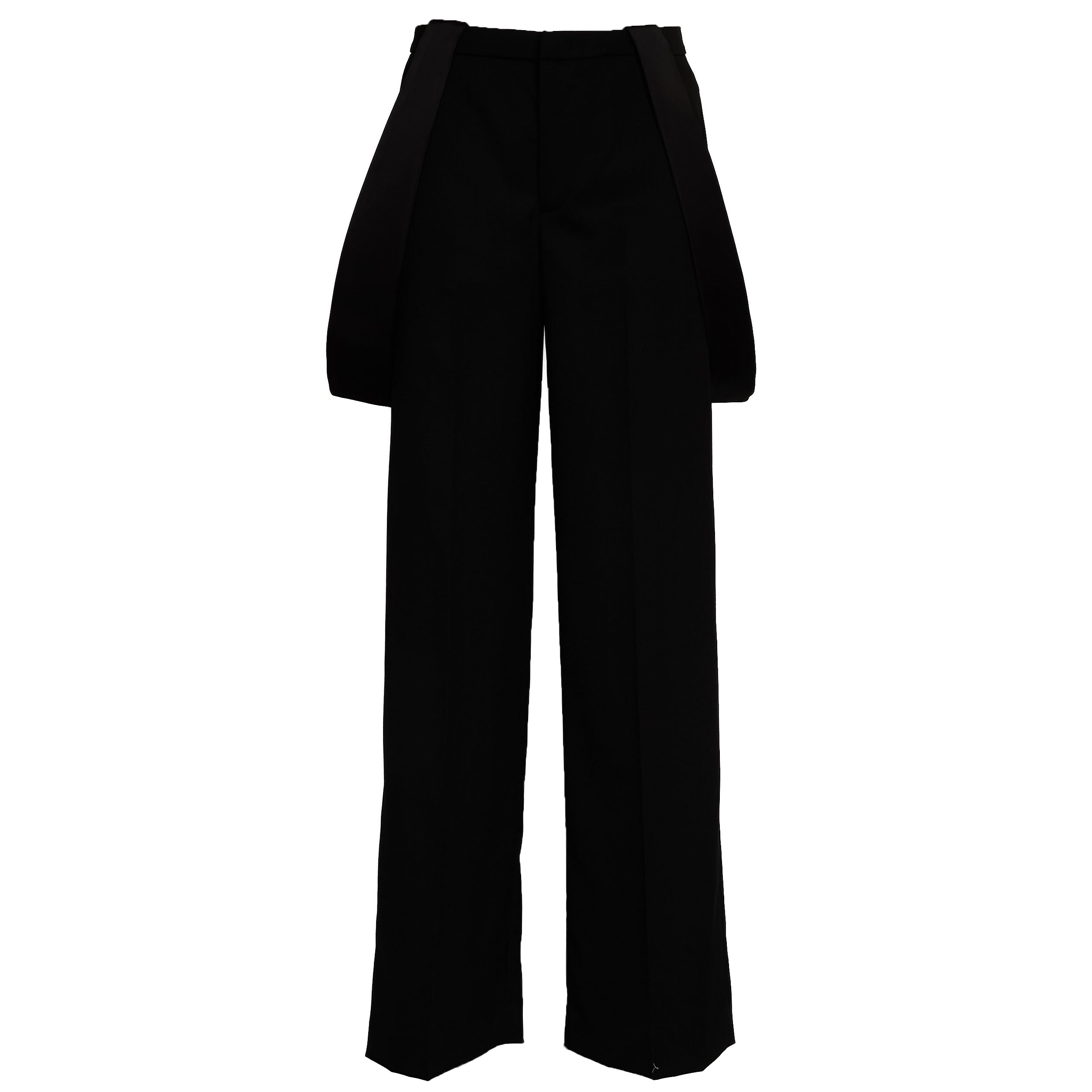 Pantaloni Kara Wide Leg In Gabardina Misto Lana